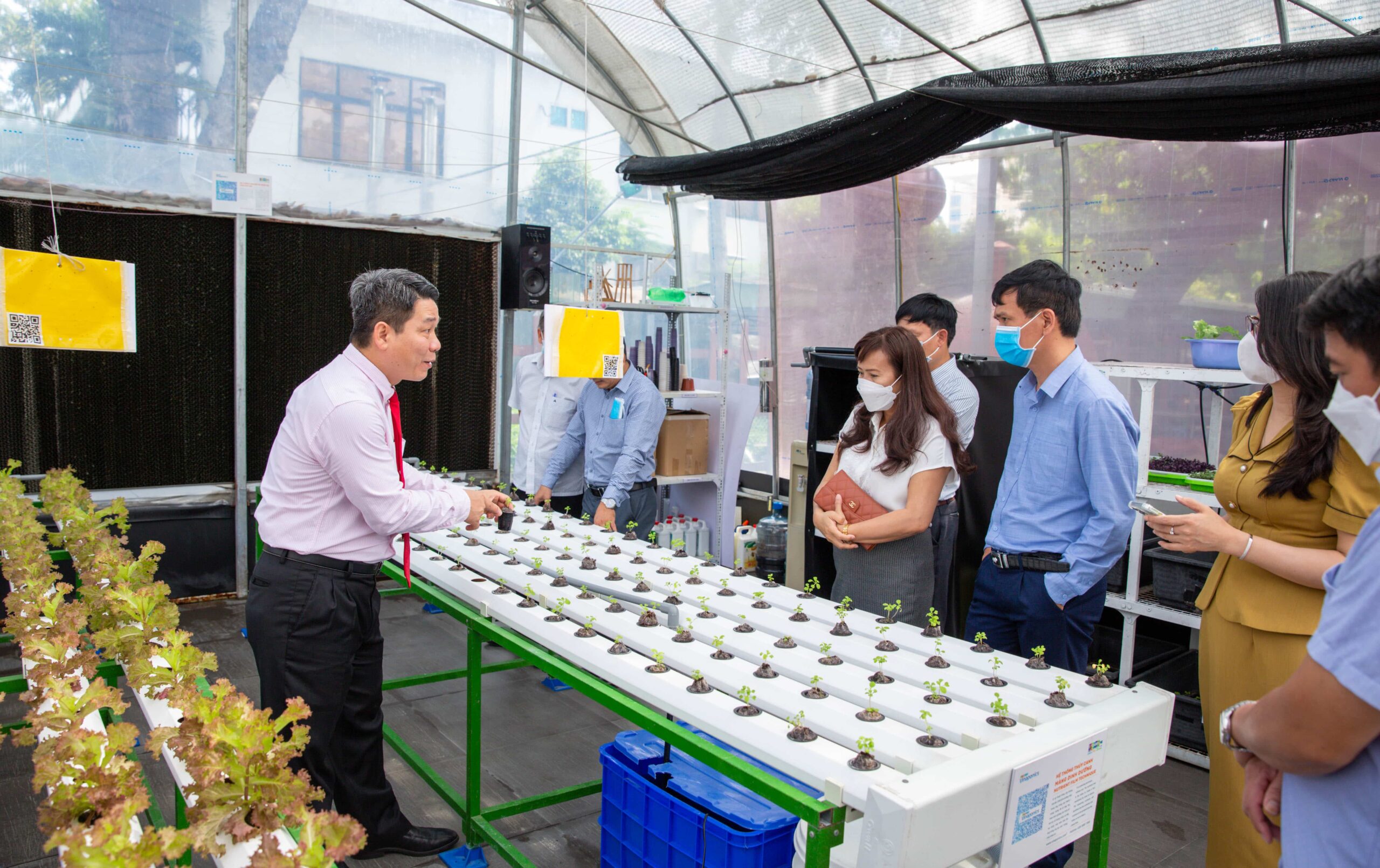 Đoàn tham quan steam garden