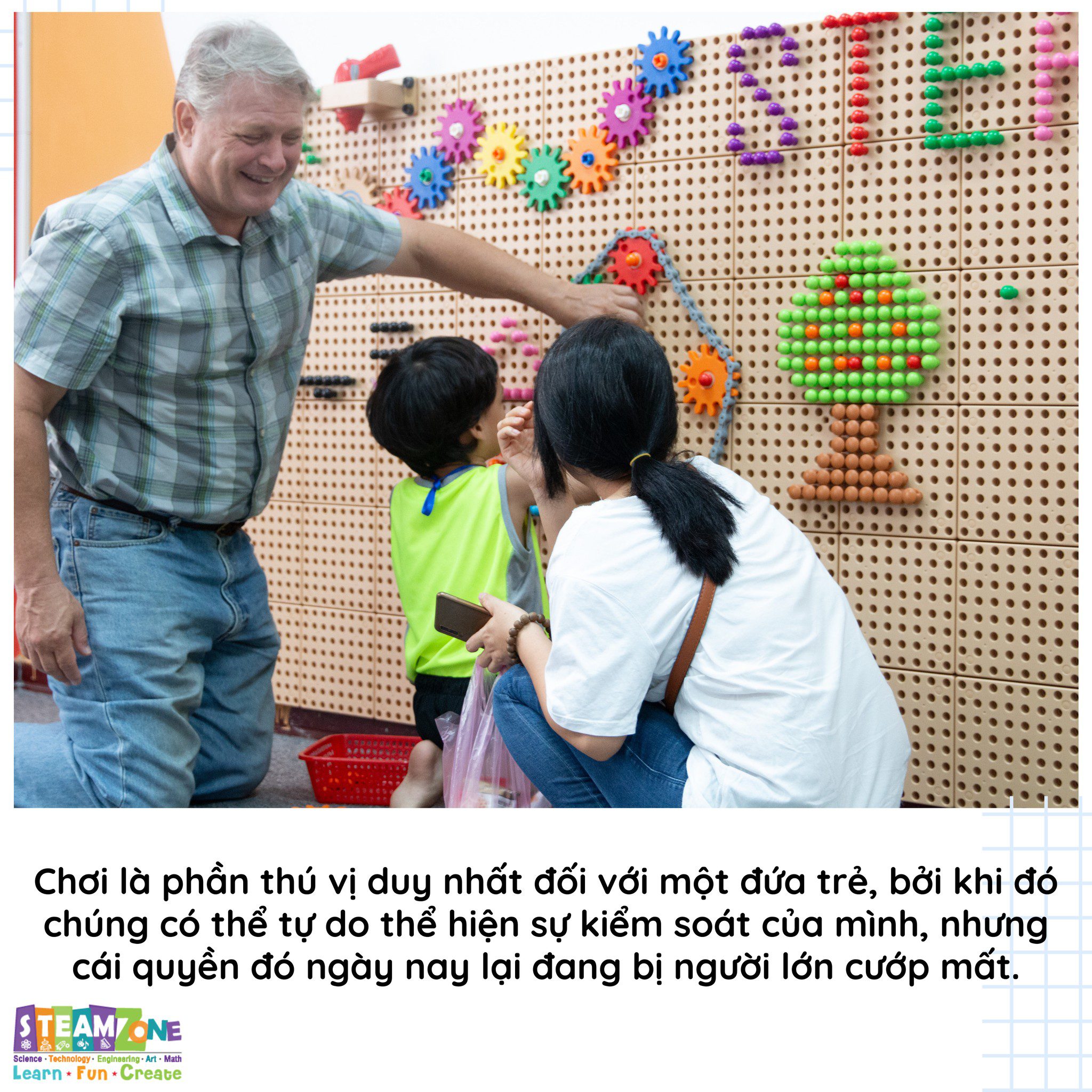 Chơi là phần duy nhất đối với một đứa trẻ