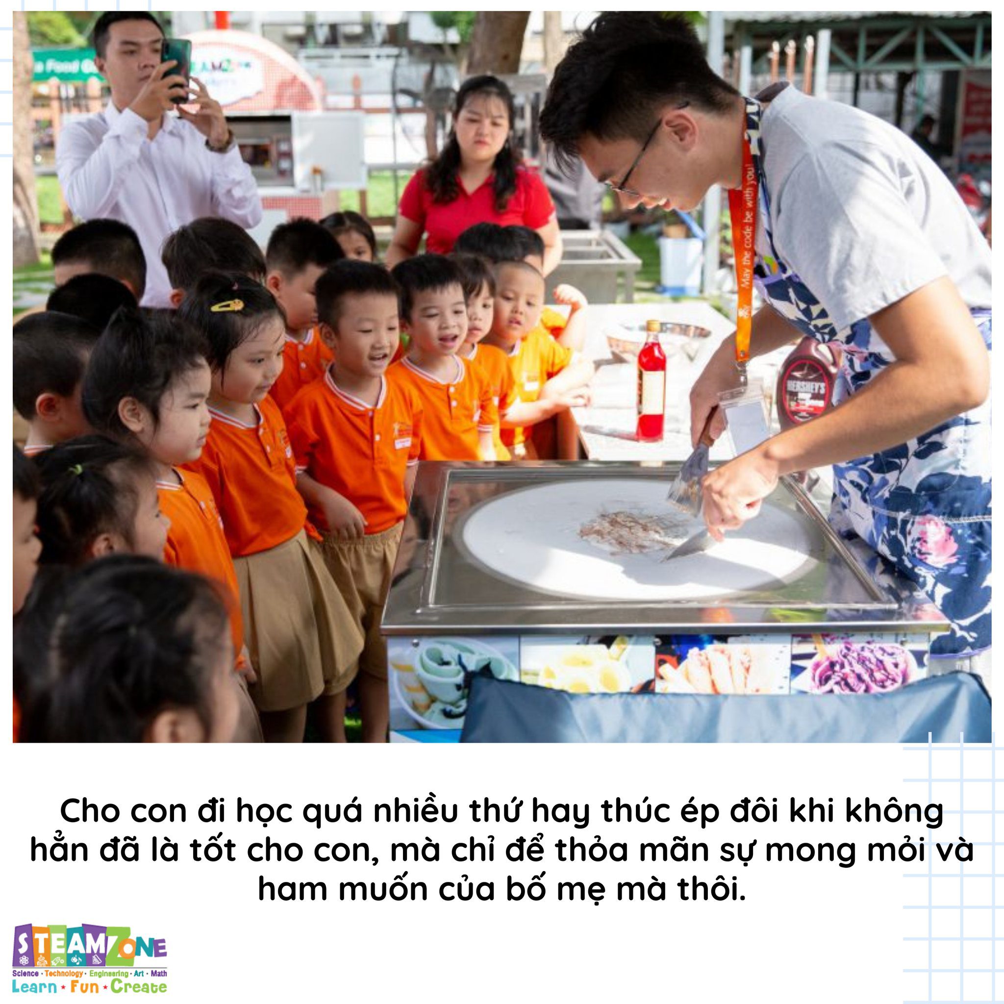 Cho con đi học quá nhiều đôi khi chỉ là thỏa mãn mong muốn của ba mẹ