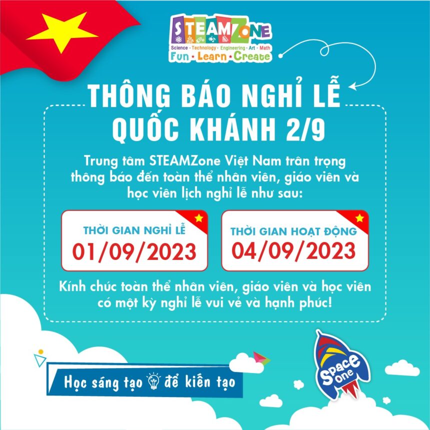 THÔNG BÁO LỊCH NGHỈ LỄ QUỐC KHÁNH VIỆT NAM 02/09 THÔNG BÁO LỊCH NGHỈ LỄ QUỐC KHÁNH VIỆT NAM 02/09