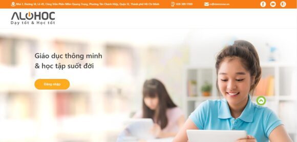 Phần mềm theo dõi chất lượng dạy và học trực tuyến Alohoc Online LMS, giấy phép ba năm