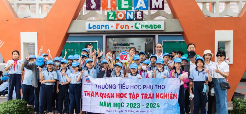 STEAMZone chào đón đoàn học sinh Trường Tiểu học Phú Thọ tham gia ngoại khóa STEMCamp