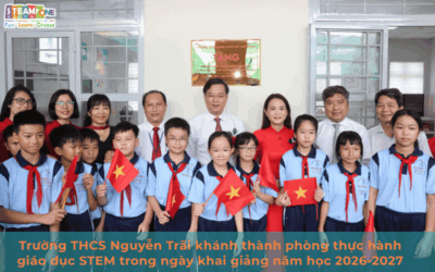 Trường THCS Nguyễn Trãi khánh thành phòng thực hành giáo dục STEM trong ngày khai giảng năm học 2026-2027