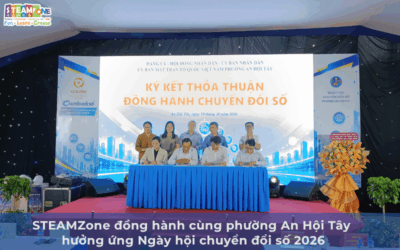STEAMZone đồng hành cùng Ngày hội Chuyển đổi số phường An Hội Tây 2026: Mang không gian trải nghiệm STEM đến cộng đồng